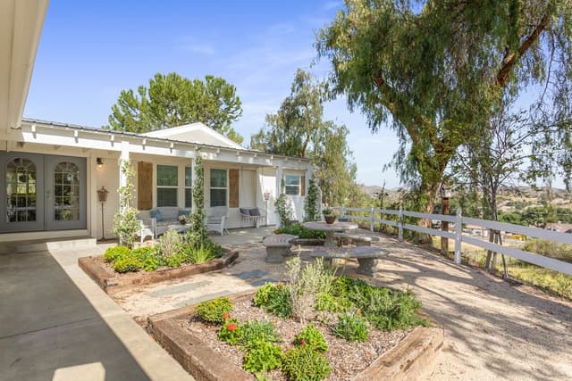 Guest Farmhouse Exterior Garden