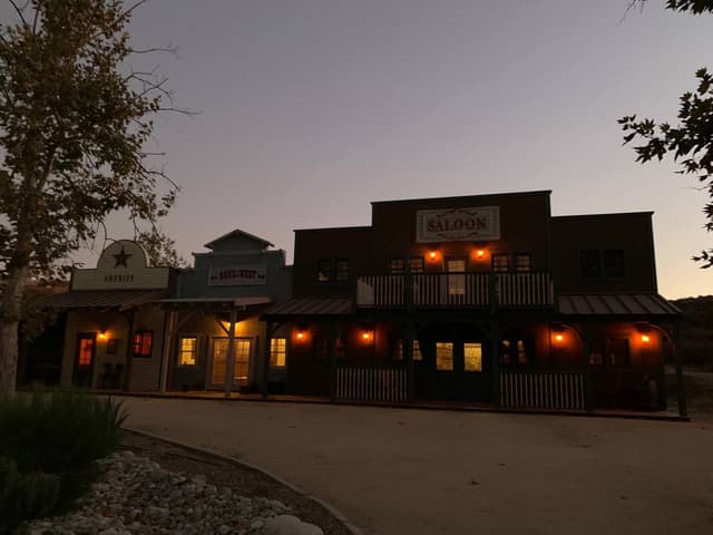 Old West Town at Dusk