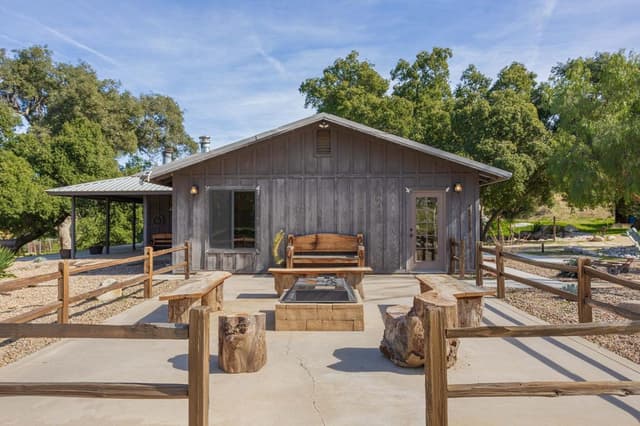 Main Home Exterior Firepit Area