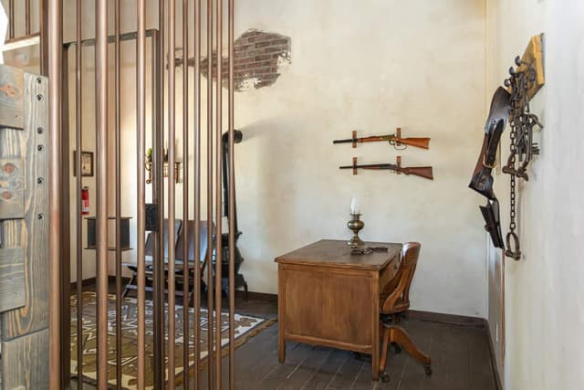 Old West Sheriff's Jailhouse Interior