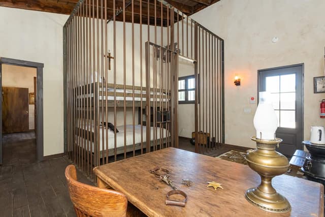 Old West Sheriff's Jailhouse Interior